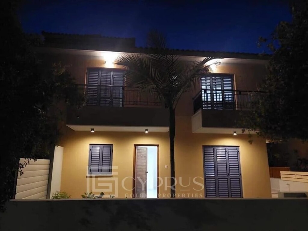 Front view during night time