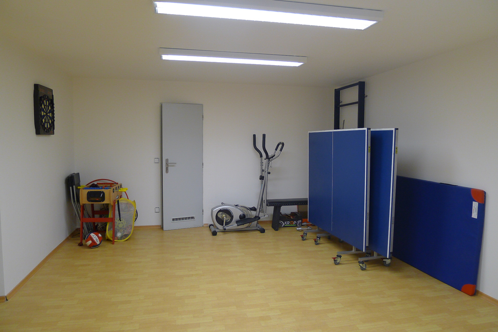 The small gym in the basement