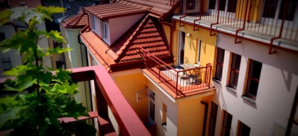 view of our 'guest' flat from outside (our roof terrace)