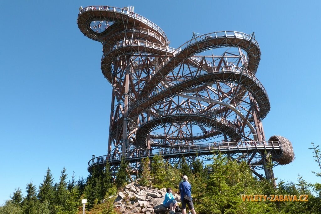 The path in the clouds of Dolní Morava  