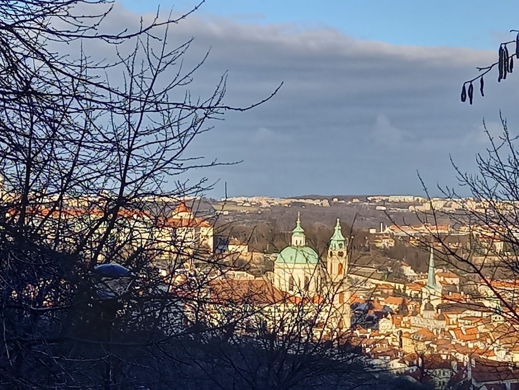The wiew from Petřín hill (3 min by a walk)
