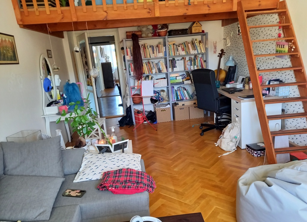 Františka´s room in Prague - the sofa could be bed 140x200 cm