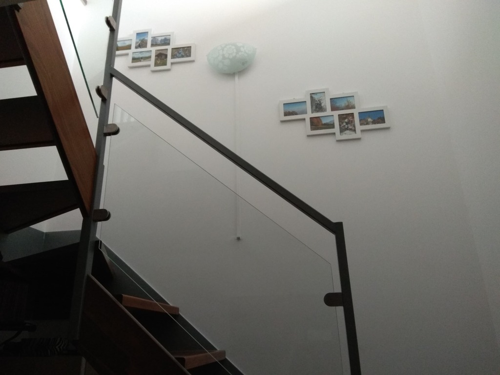 Stairs to living area