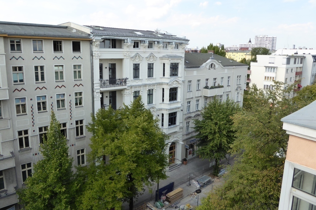 View from the bedroom to the street