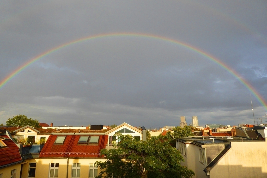 Rainbow - view from the terrace