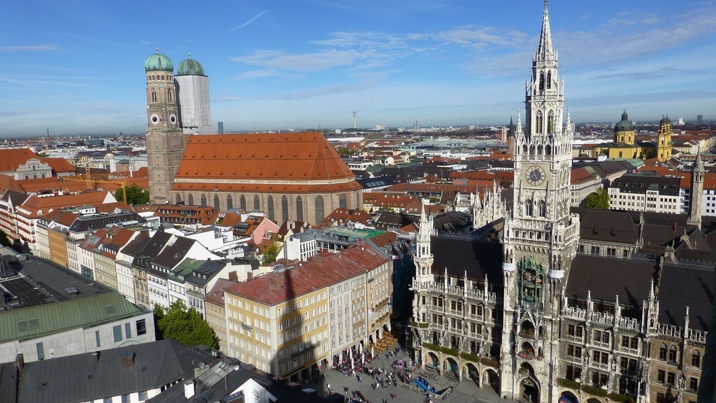 Munich city center, 45 mins by train