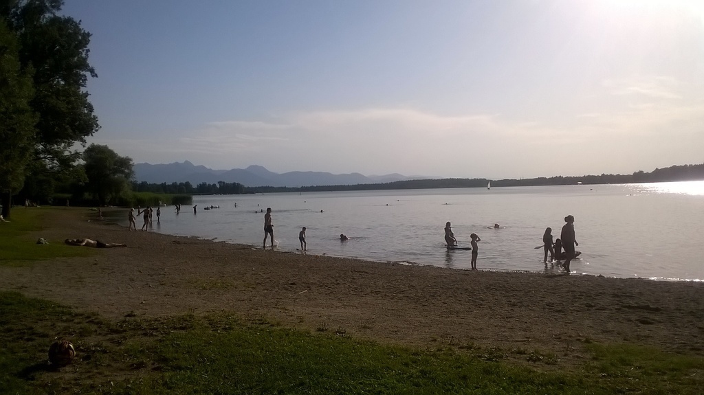 Beach Pitzing, Lake Simssee 