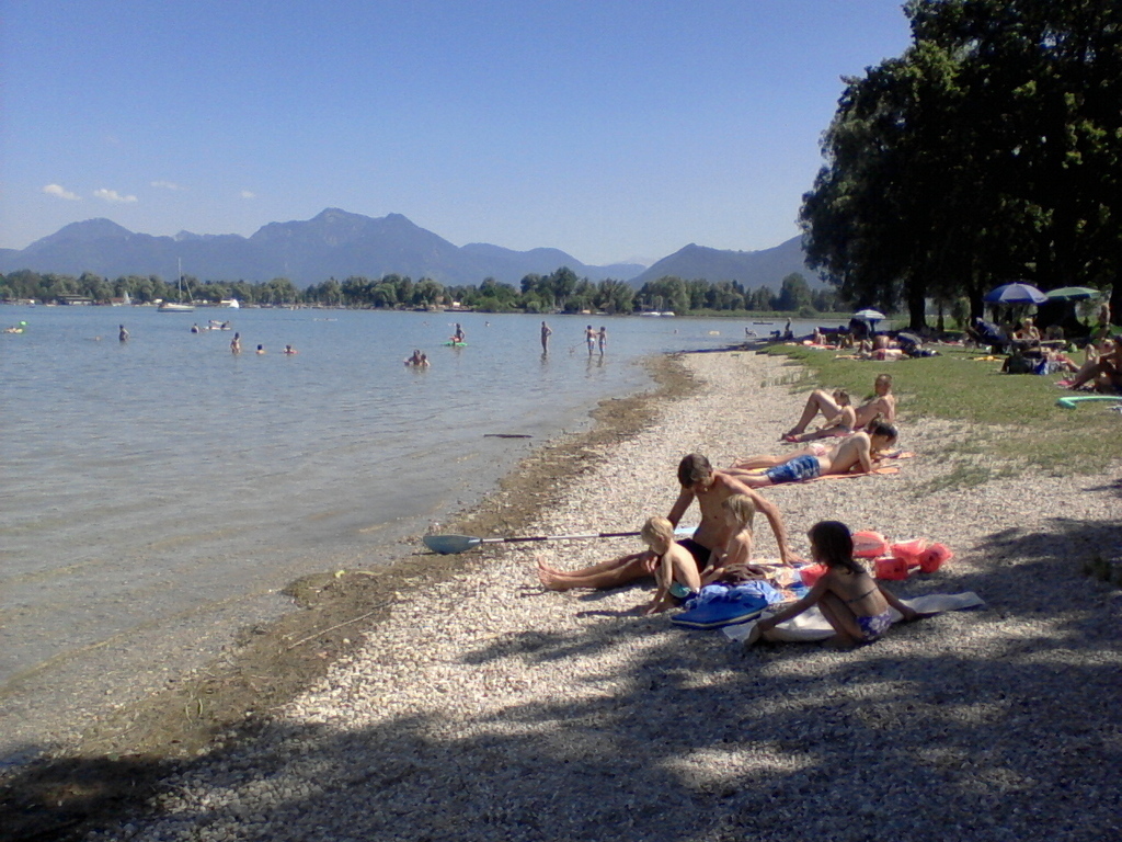 Beach Schöllkopf at Lake Chiemsee (30mins drive)