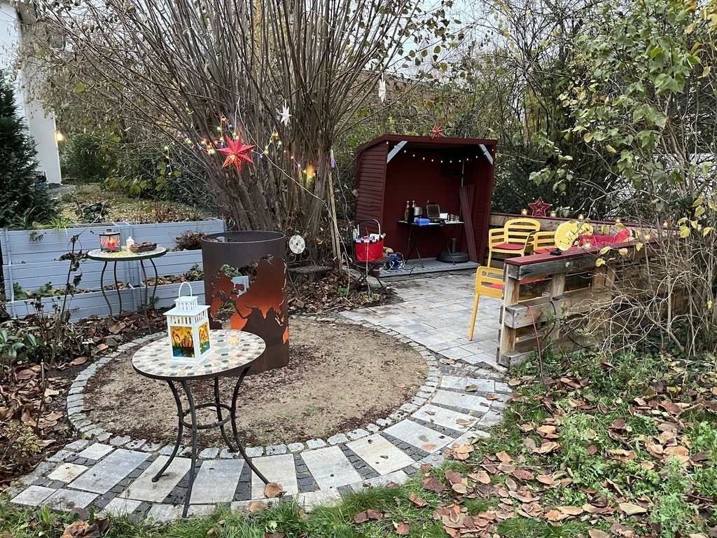 Back of Garden in Winter