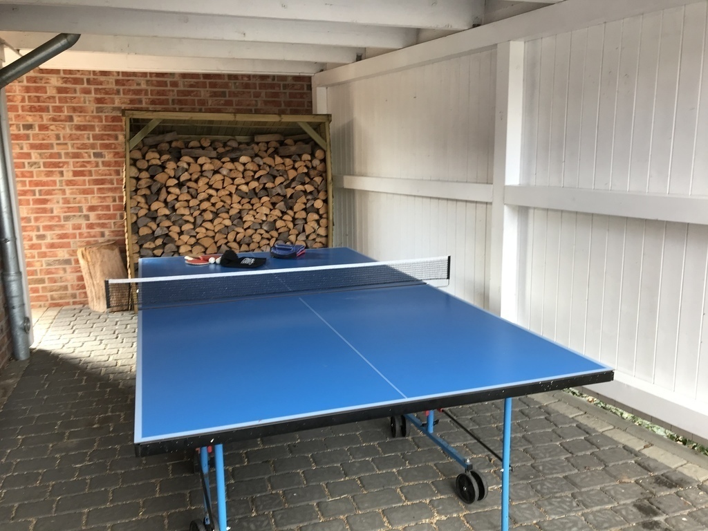 Carport with Ping Pong table