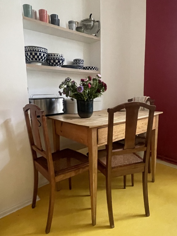 small dining area in the kitchen