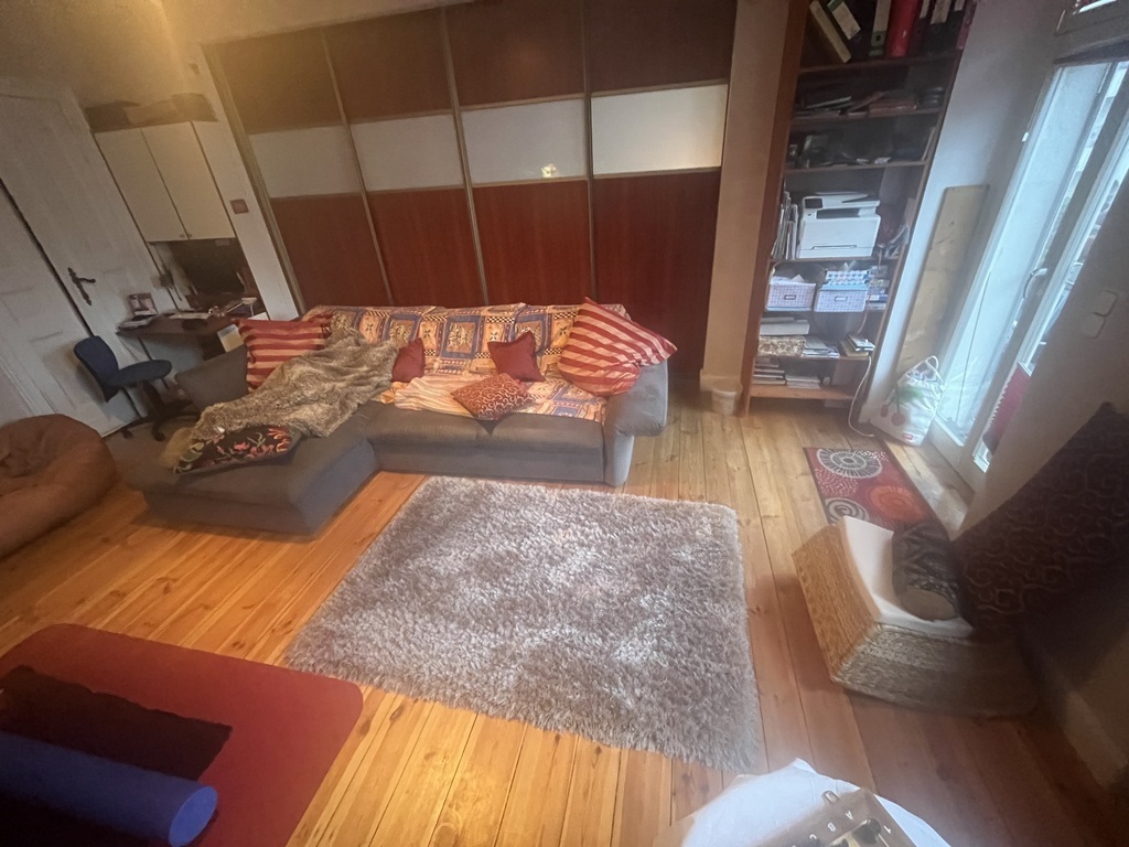 with slidingdoor, you can close the livingroom and we also can prepare the cozy couch with bedding