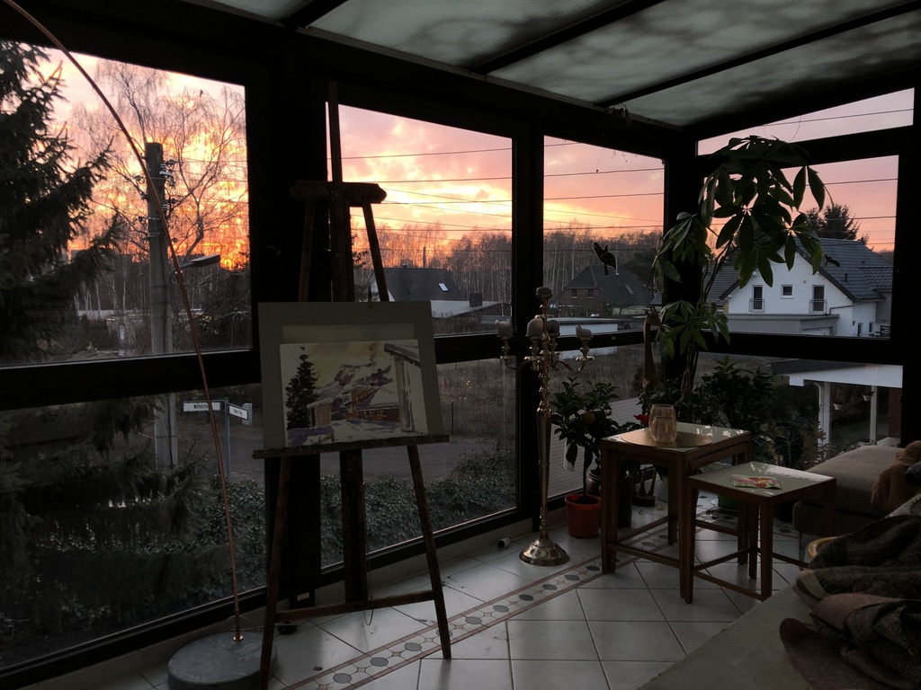 Wintergarten mit Sundowner