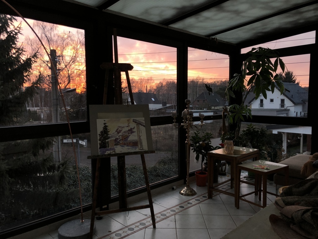 Wintergarten mit Sundowner