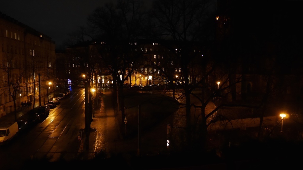 night scenery from the balcony