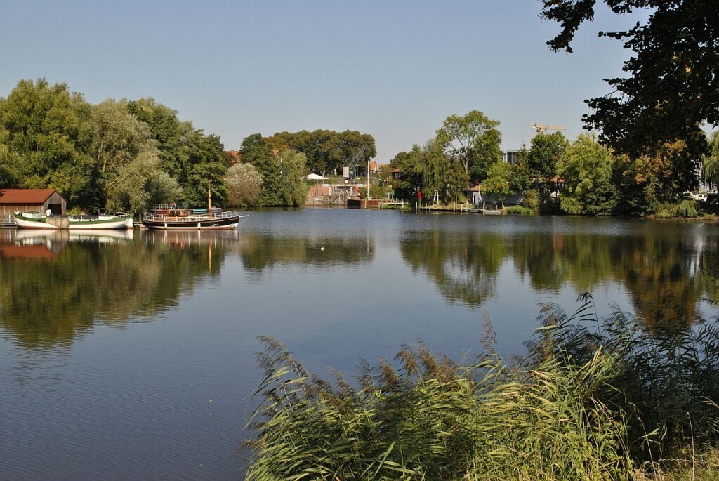 The Schwinge, a peaceful river which flows through Stade
