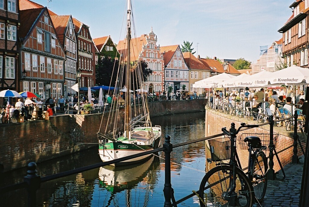 The old harbor, the most picturesque place in Stade