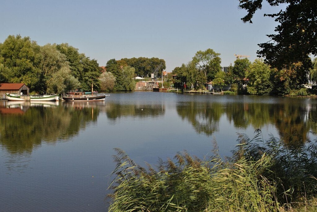 The Schwinge, a peaceful river which flows through Stade