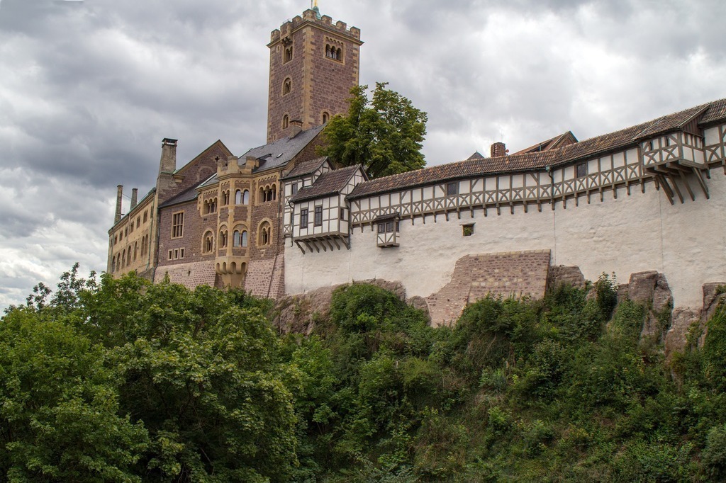 Wartburg Castle at Eisenach where Martin Luther lived as Junker Jörg and translated the Bible into German