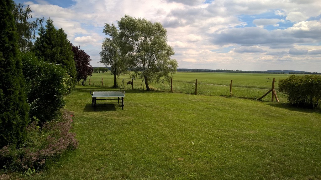 behind the entrance gate