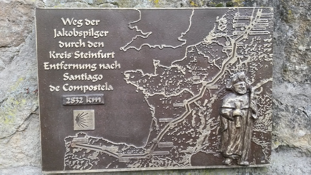 der Jakobsweg führt durch Tecklenburg...