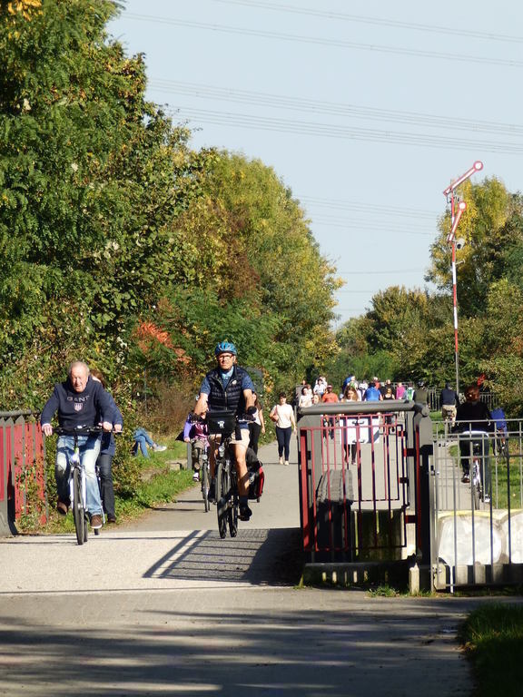 Going to the city of Essen by bike