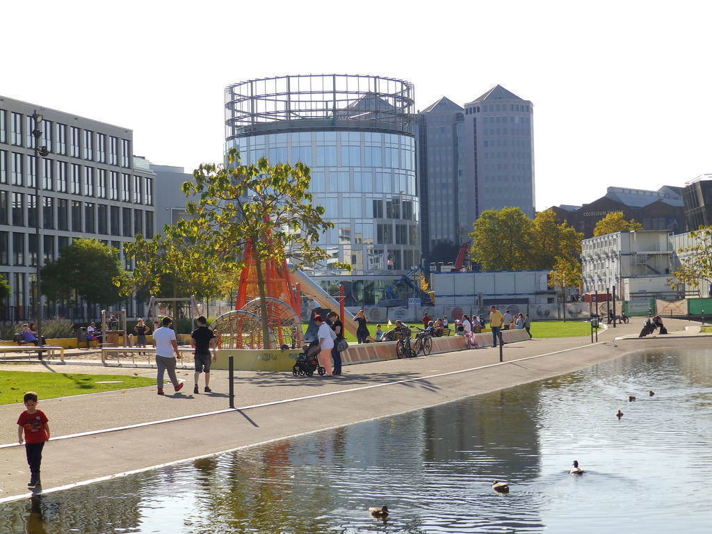 Going to the city of Essen by bike