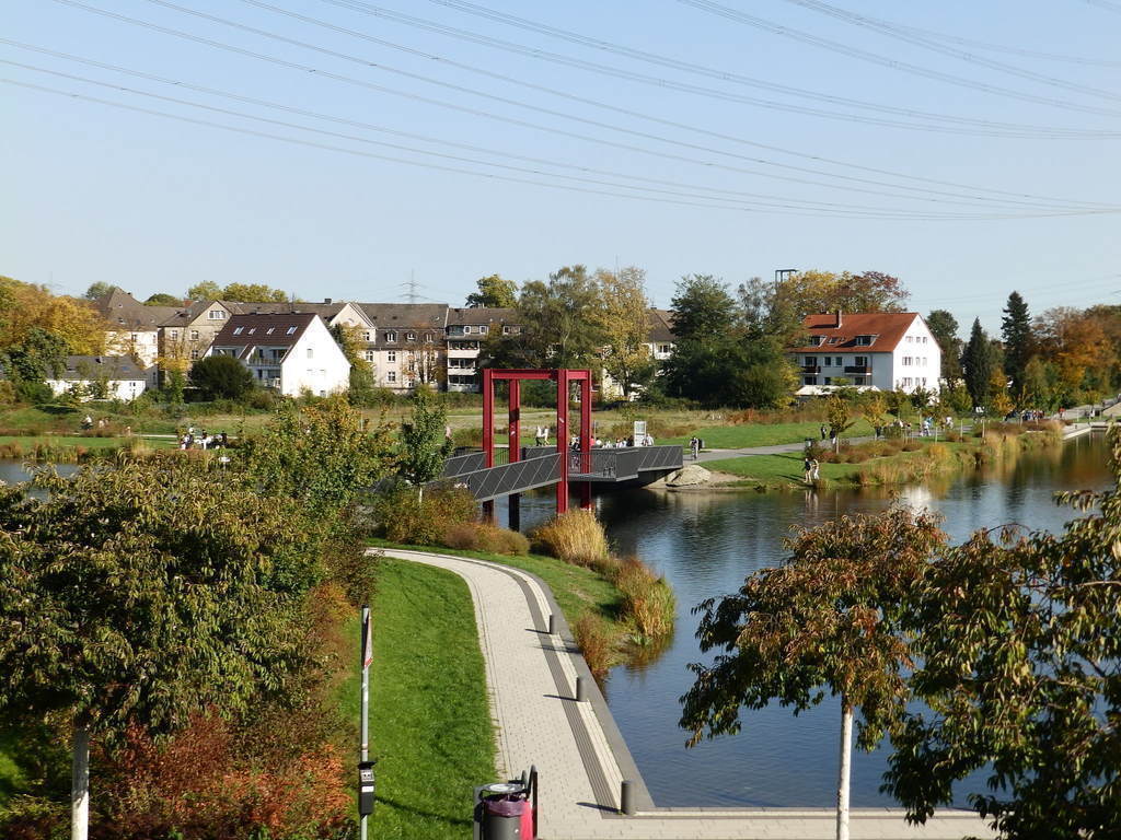 Going to the city of Essen by bike