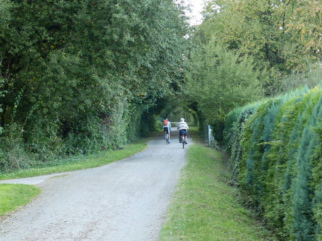 Going to the city of Essen by bike