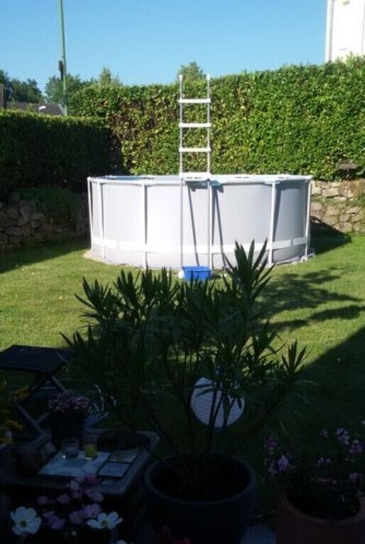 a small pool in our garden