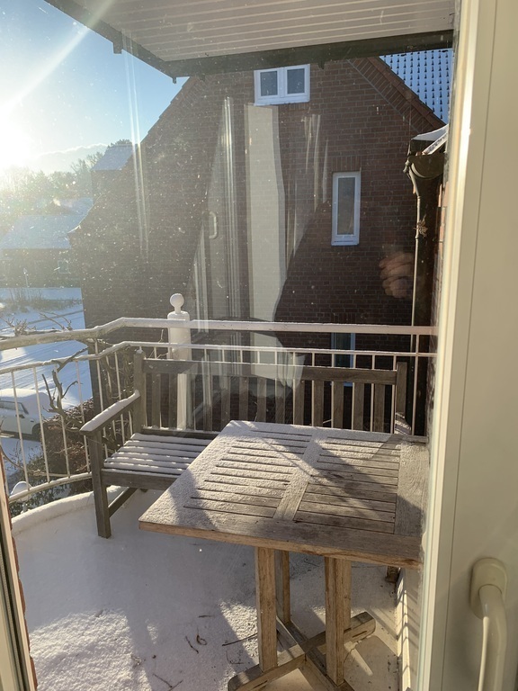 Balcony Racing south in second home