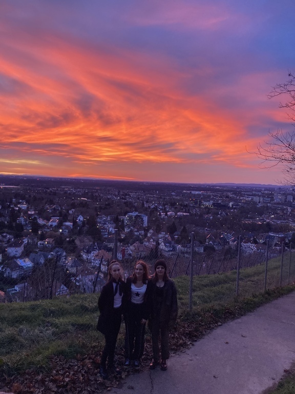 Sunset at the Turmberg behind our house