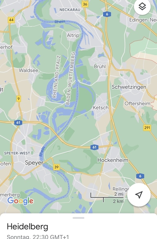 Several lakes and the Rhein to discover in 20 minutes 