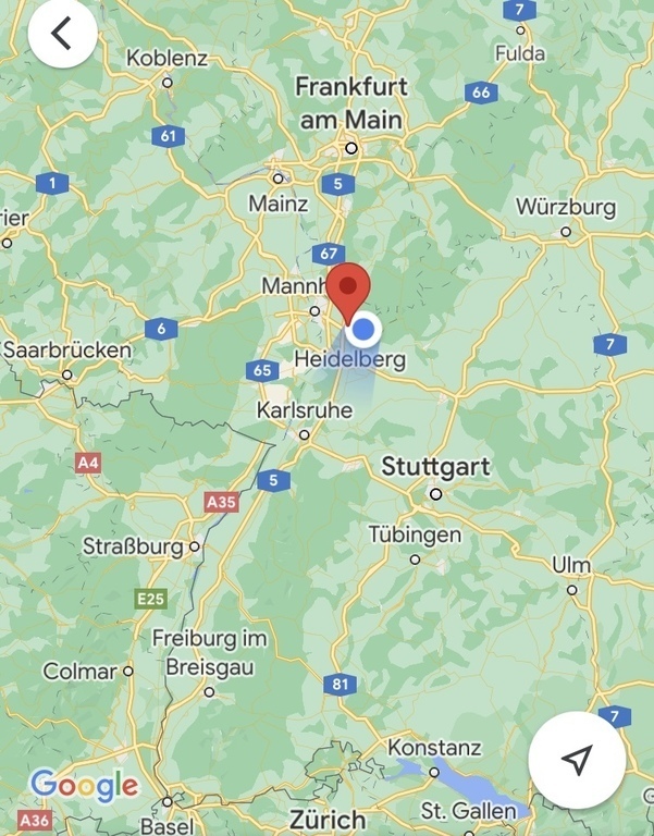 South-Germany, Swiss, France within 30 minutes to 2,5 hours