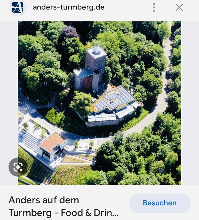 Access from our street to Turmberg - with restaurant and mountain train in 2'