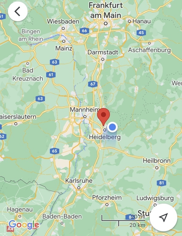 Rhein-Neckar-Main-Area within 1 hour