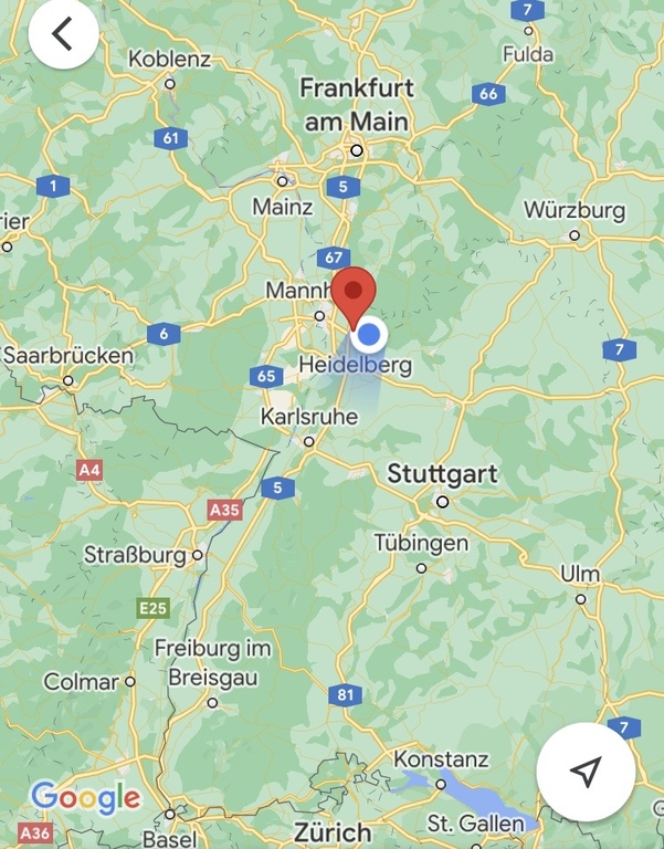 South-Germany, Swiss, France within 30 minutes to 2,5 hours