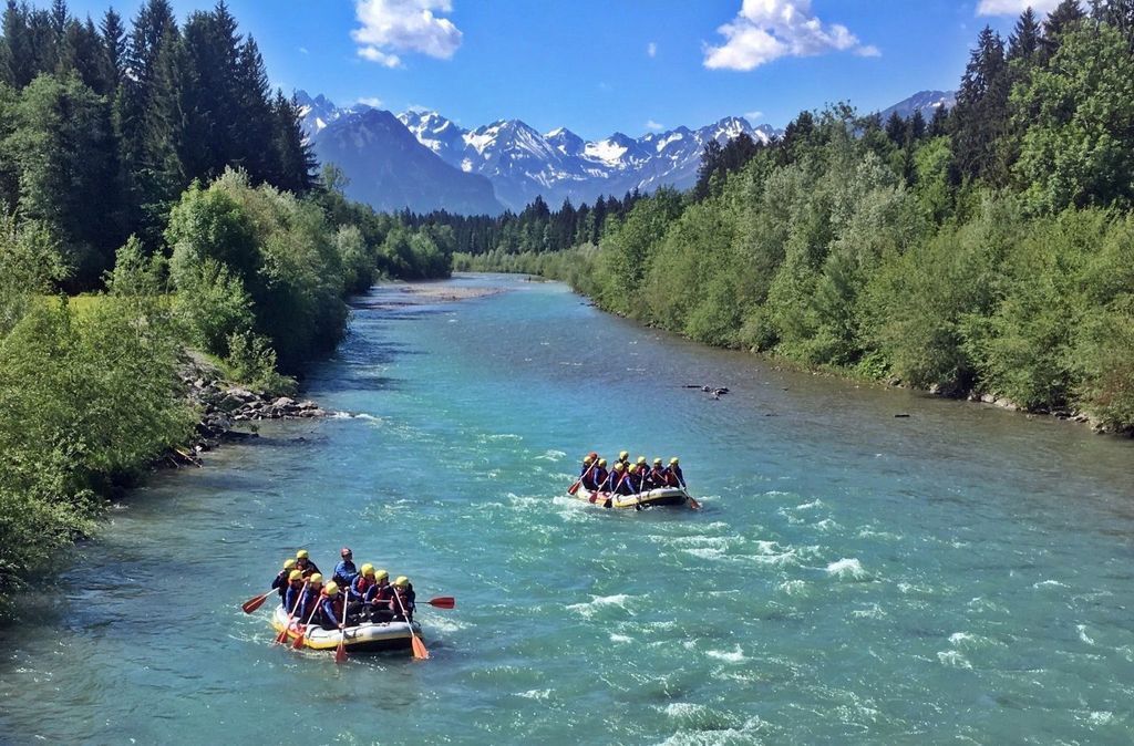Rafting auf der Iller