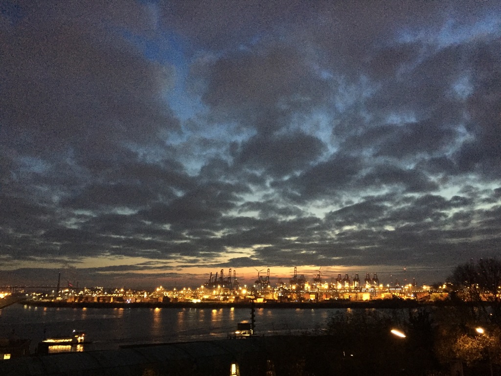 our neighbourhood - view from the park to the harbour