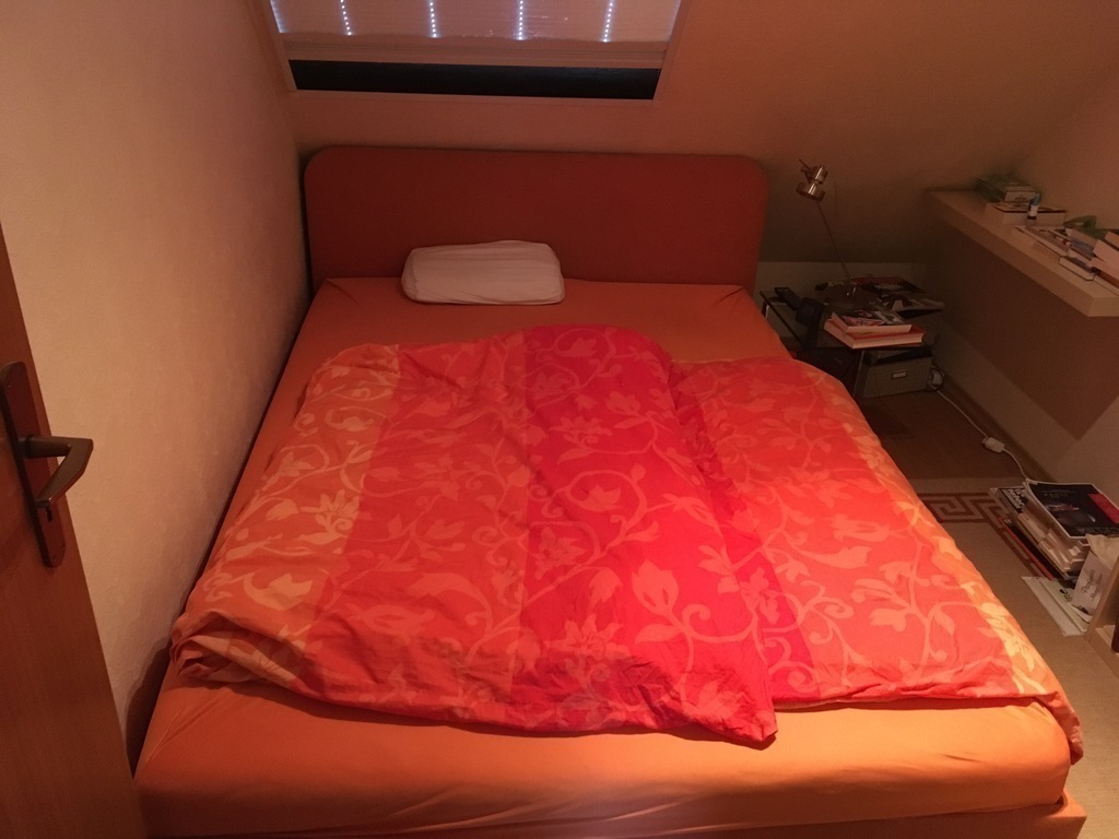Gästezimmer mit schmalem Doppelbett/Spare room with queensize bed