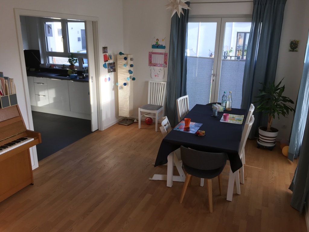 dining area and kitchen