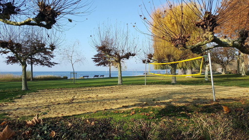 the public beach in Unteruhldingen