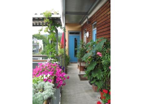 The entrance-door to our flat (nice neighbours inklusive).