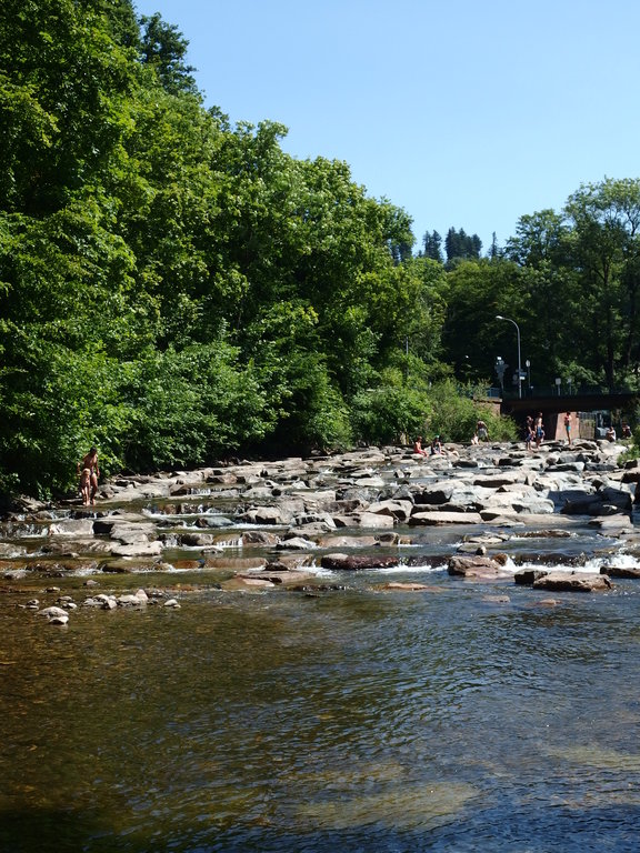 River Dreisam with clean water