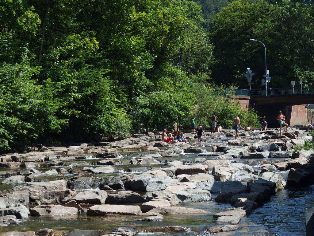 River Dreisam: Stone "bathtubs" 2 km from the middle of FR