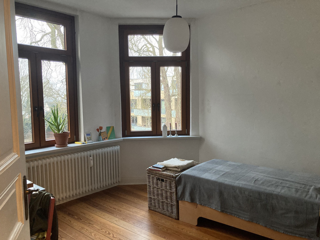 Guest room, these are two single beds in one