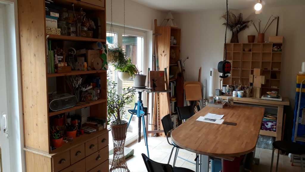Katrin's art studio