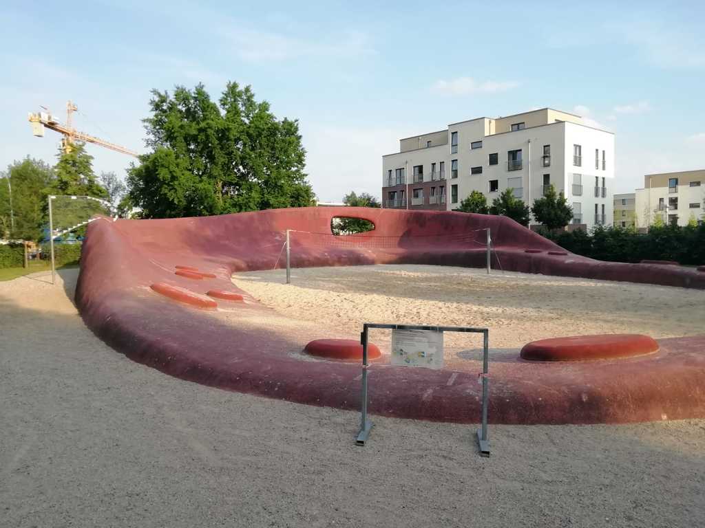 Volleyballplatz im Volkspark
