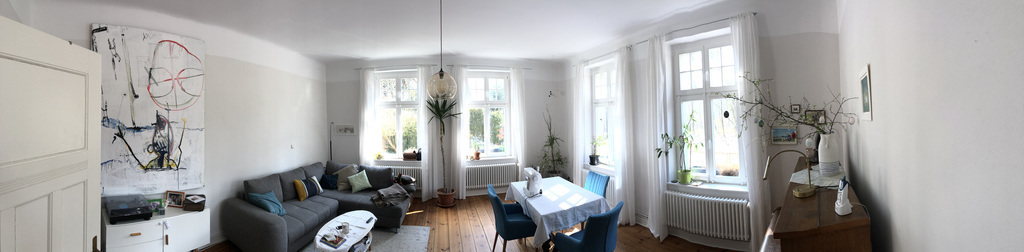 living room on panorama