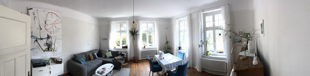 living room on panorama